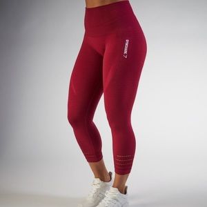 Gymshark Seamless Beet Red Leggings